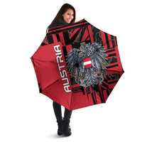 Austria Umbrella Black Eagle Badge With Patterns - Wonder Print Shop