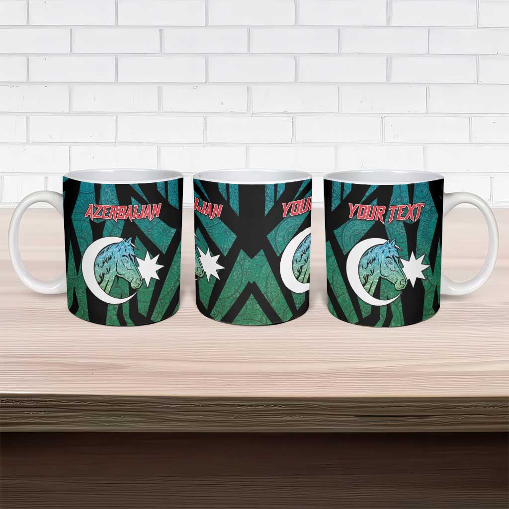 Personalized Azerbaijan Ceramic Mug Karabakh Horse Tattoo - Wonder Print Shop