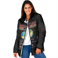 Belarus Padded Jacket Information From The Universe - Wonder Print Shop