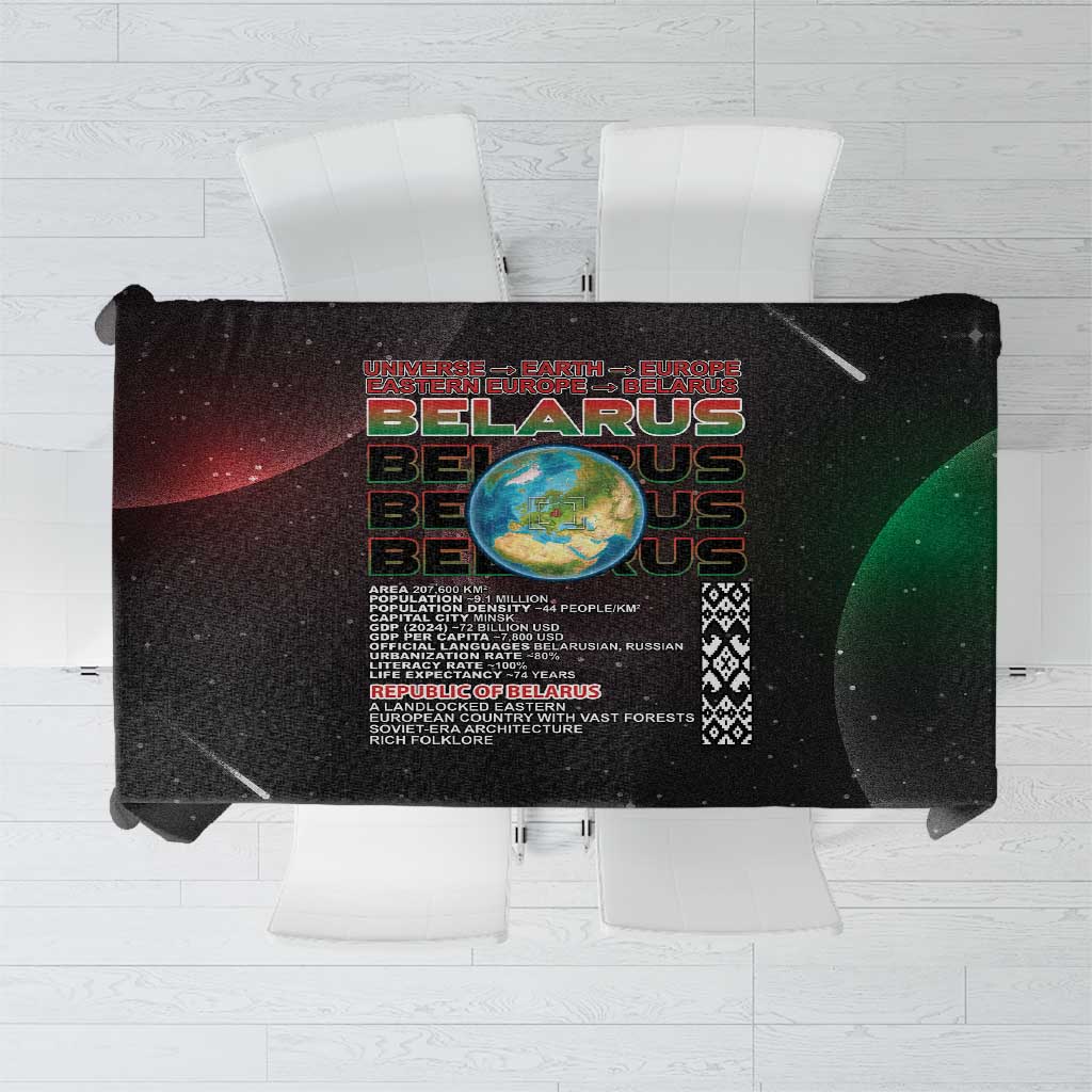Belarus Tablecloth Information From The Universe - Wonder Print Shop