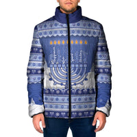 Hanukkah Christmas Padded Jacket Love And Lights - Wonder Print Shop