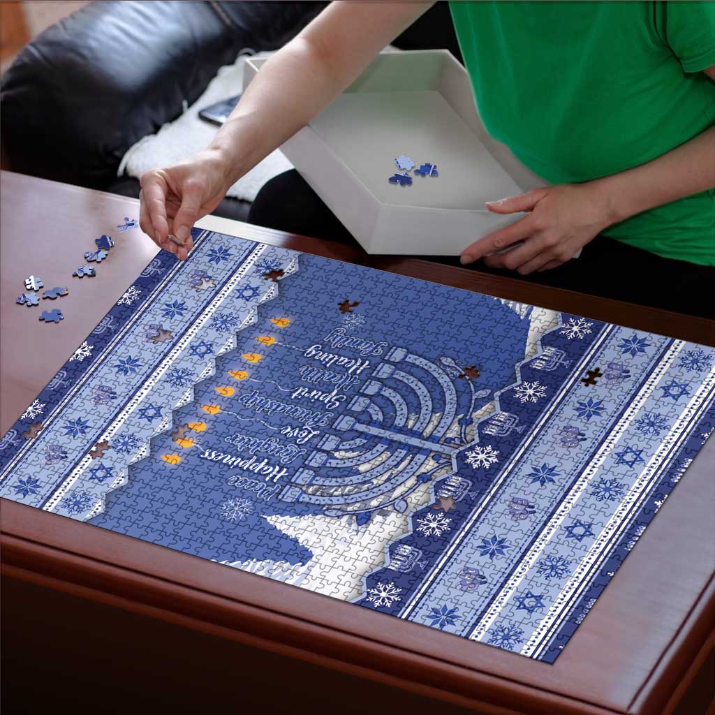 Hanukkah Christmas Puzzle Love And Lights - Wonder Print Shop