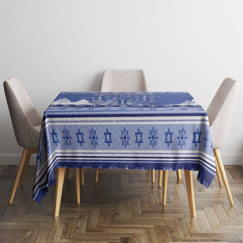 Hanukkah Christmas Tablecloth Love And Lights - Wonder Print Shop
