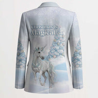 Magical Christmas Blazer Unicorn With Cotton Candy Xmas Tree - Wonder Print Shop