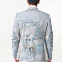 Magical Christmas Blazer Unicorn With Cotton Candy Xmas Tree - Wonder Print Shop