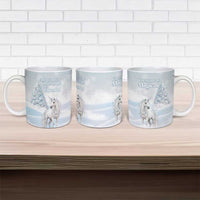 Magical Christmas Ceramic Mug Unicorn With Cotton Candy Xmas Tree - Wonder Print Shop