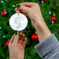 Magical Christmas Ceramic Ornament Unicorn With Cotton Candy Xmas Tree - Wonder Print Shop