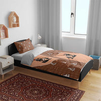 Western Yoke Bedding Set Cowgirl Drinking Wine Christmas - Wonder Print Shop