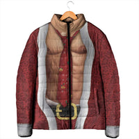 Christmas Costume Padded Jacket Muscle Santa - Wonder Print Shop