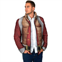 Christmas Costume Padded Jacket Muscle Santa - Wonder Print Shop