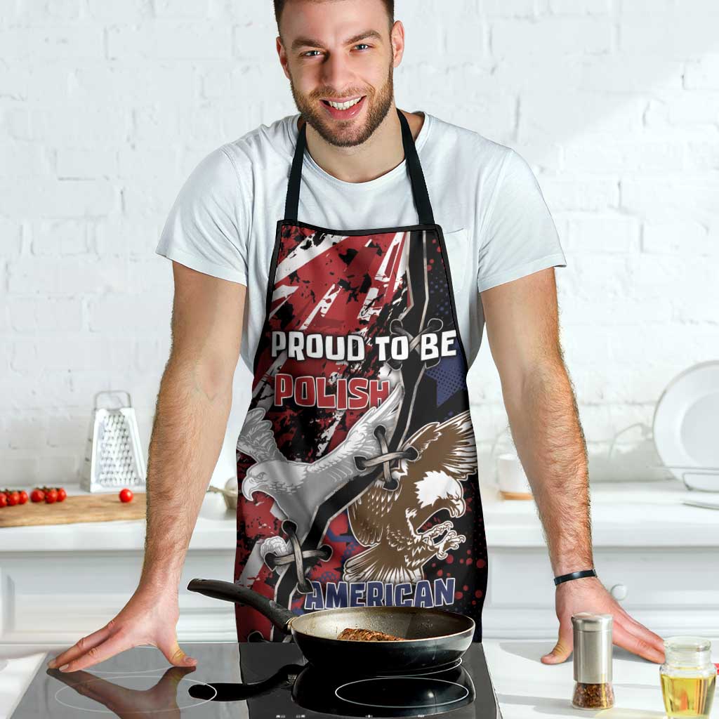 Polish American Heritage Month Apron Eagle With Grunge Style - Wonder Print Shop