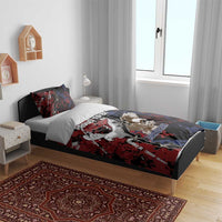 Polish American Heritage Month Bedding Set Eagle With Grunge Style - Wonder Print Shop