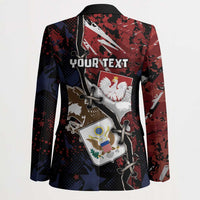 Personalized Polish American Heritage Month Blazer Eagle With Grunge Style - Wonder Print Shop