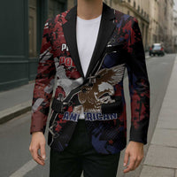Personalized Polish American Heritage Month Blazer Eagle With Grunge Style - Wonder Print Shop