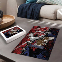 Polish American Heritage Month Puzzle Eagle With Grunge Style - Wonder Print Shop