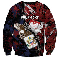 Personalized Polish American Heritage Month Sweatshirt Eagle With Grunge Style - Wonder Print Shop