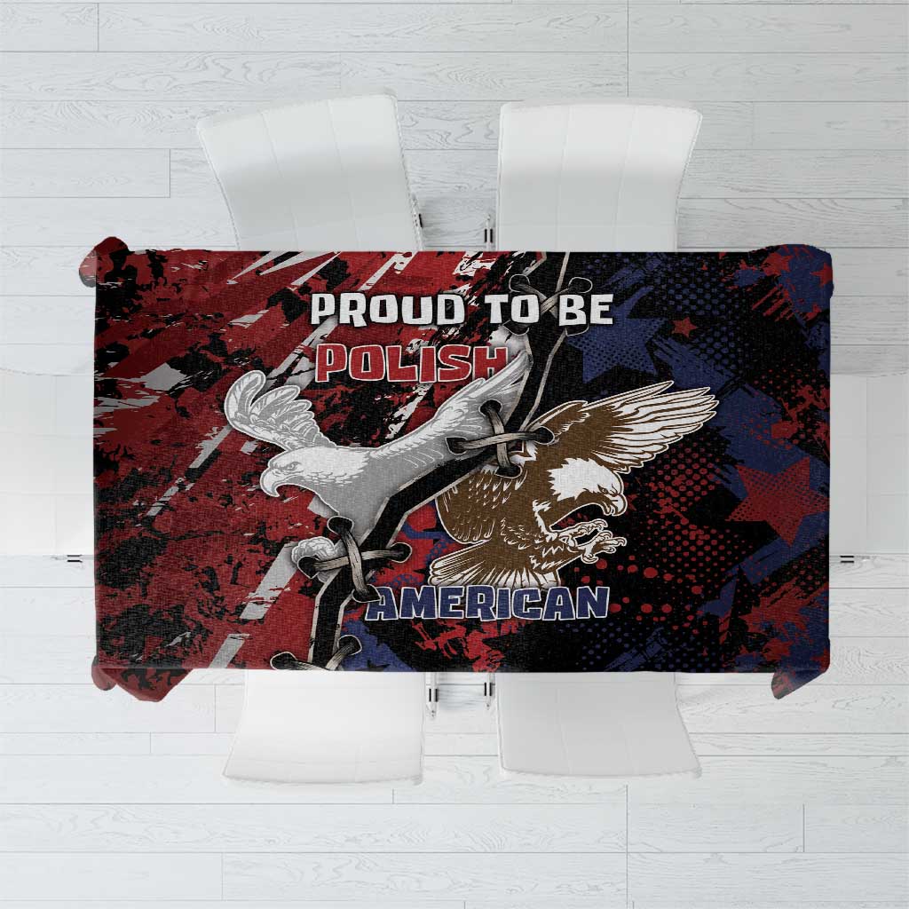 Polish American Heritage Month Tablecloth Eagle With Grunge Style - Wonder Print Shop