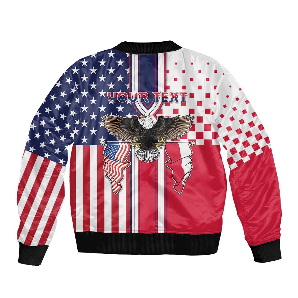 Personalized Polish American Heritage Month Bomber Jacket Unique Style - Wonder Print Shop