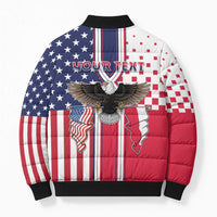 Personalized Polish American Heritage Month Bomber Puffer Jacket Unique Style - Wonder Print Shop
