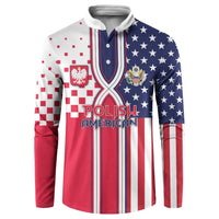 Personalized Polish American Heritage Month Button Sweatshirt Unique Style - Wonder Print Shop
