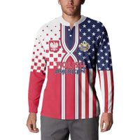 Personalized Polish American Heritage Month Button Sweatshirt Unique Style - Wonder Print Shop