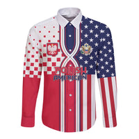 Personalized Polish American Heritage Month Long Sleeve Button Shirt Unique Style - Wonder Print Shop