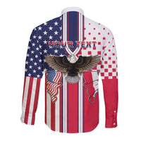 Personalized Polish American Heritage Month Long Sleeve Button Shirt Unique Style - Wonder Print Shop