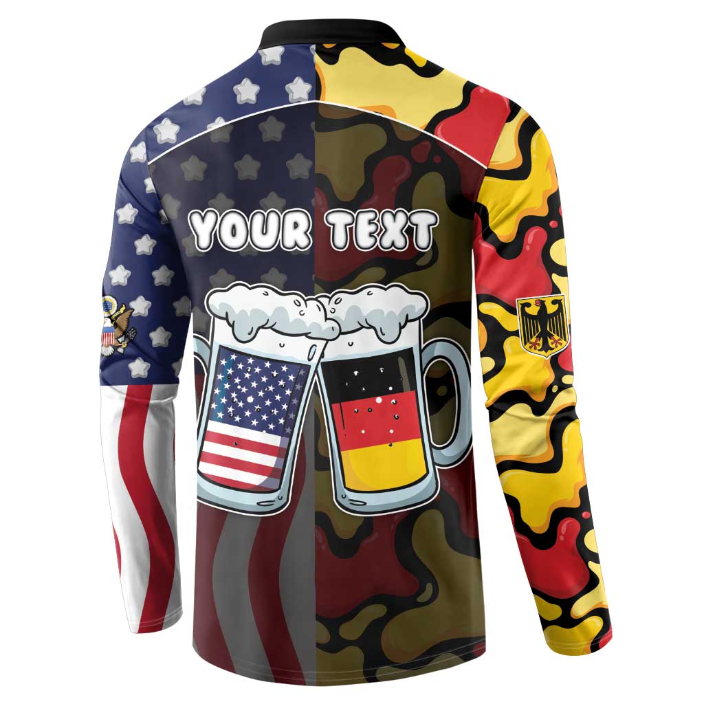 Personalized Germany American Heritage Month Button Sweatshirt Beer Funny Style - Wonder Print Shop