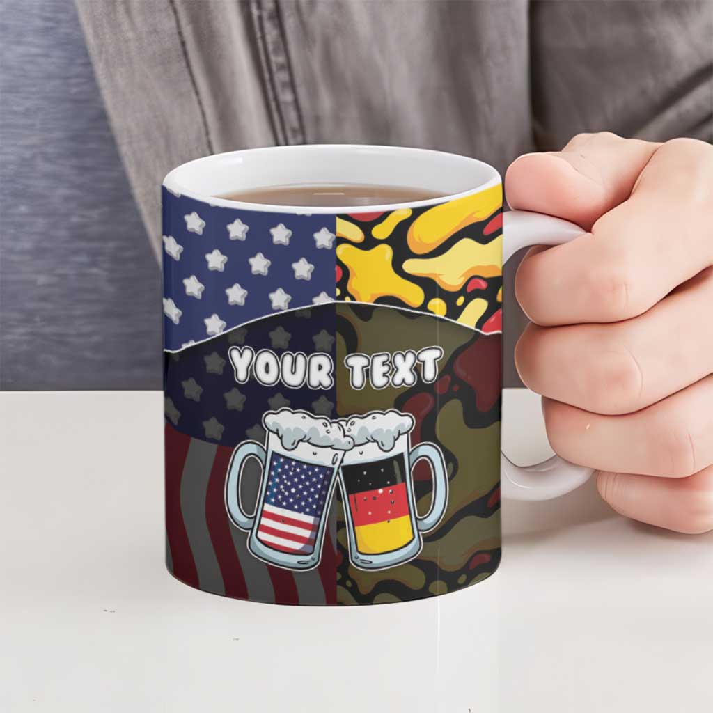 Personalized Germany American Heritage Month Ceramic Mug Beer Funny Style - Wonder Print Shop