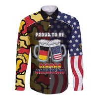 Personalized Germany American Heritage Month Long Sleeve Button Shirt Beer Funny Style - Wonder Print Shop