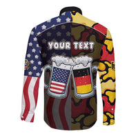Personalized Germany American Heritage Month Long Sleeve Button Shirt Beer Funny Style - Wonder Print Shop