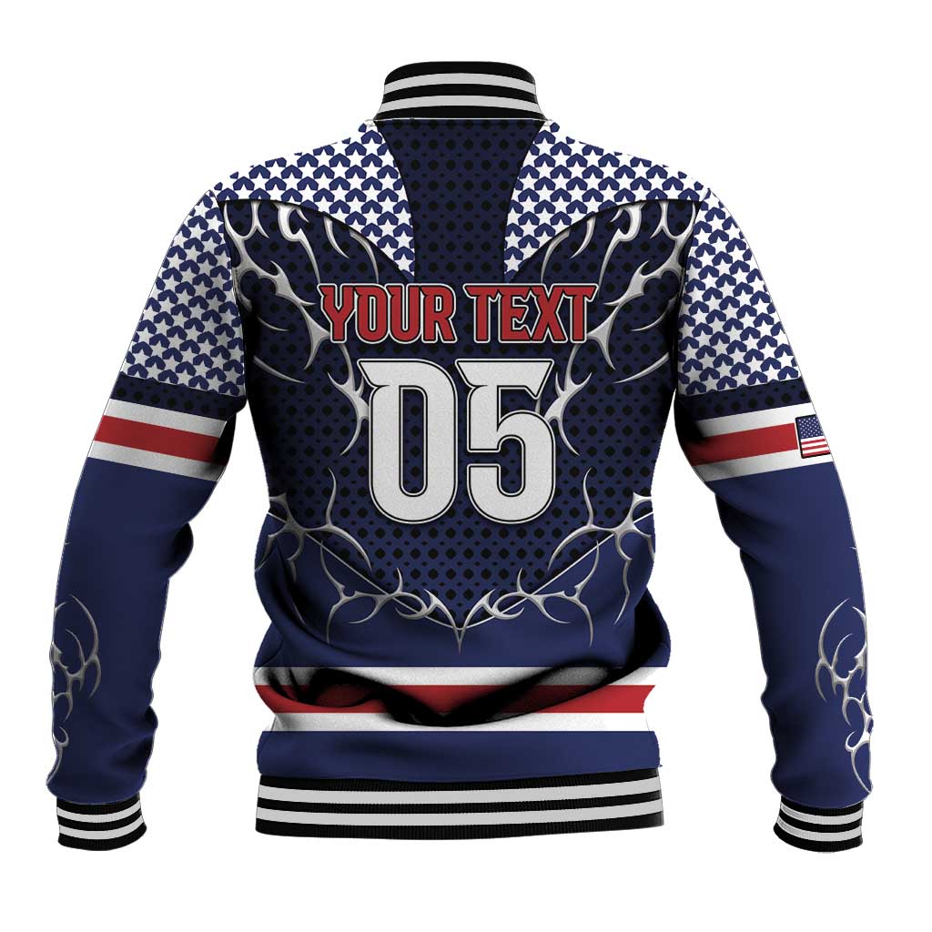 Custom USA Ice Hockey Baseball Jacket United Ice Power