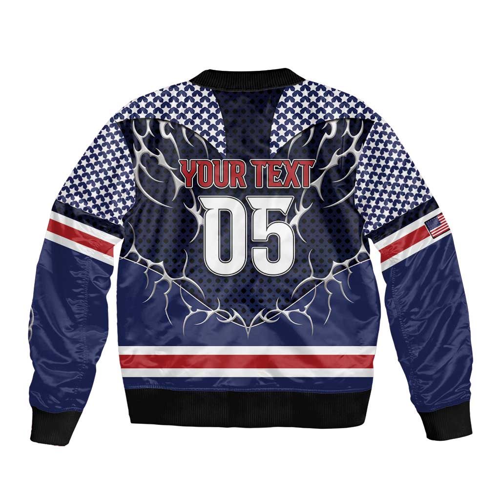 Custom USA Ice Hockey Bomber Jacket United Ice Power