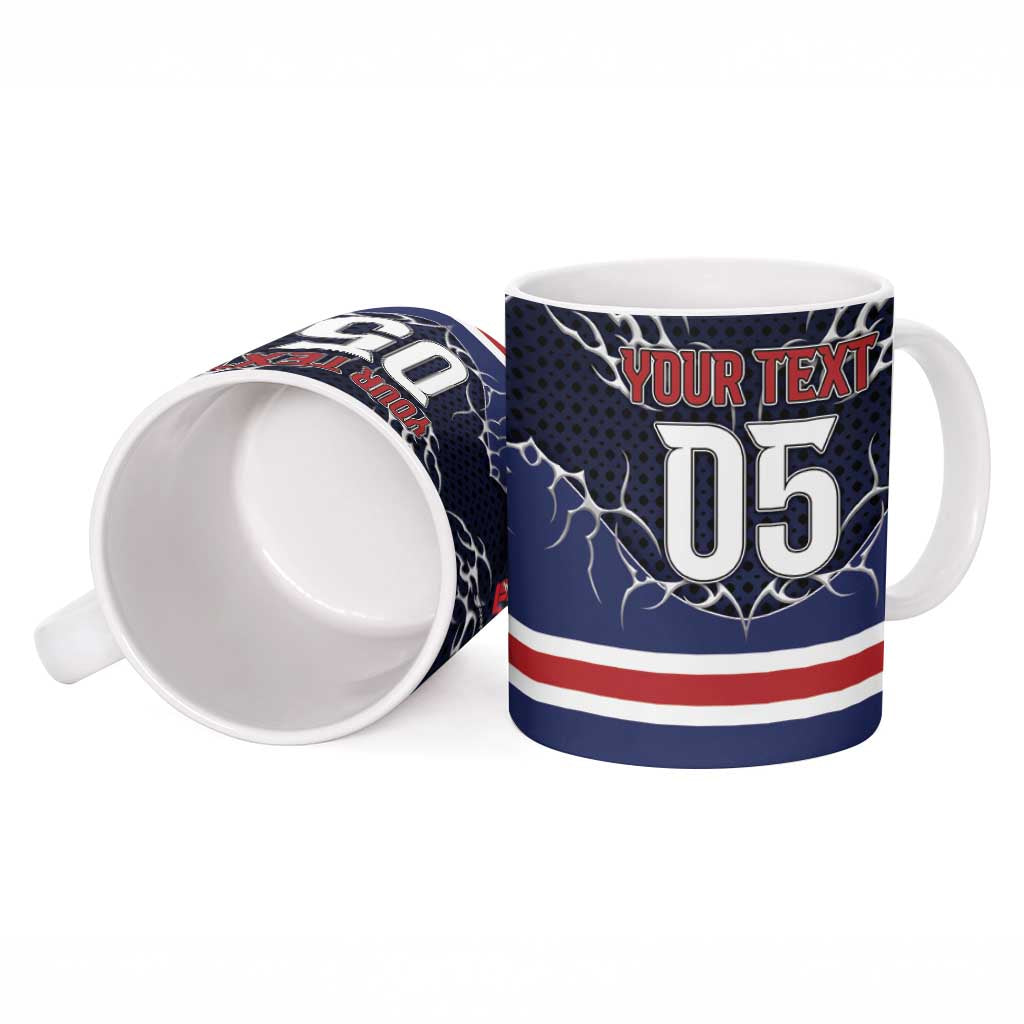 Custom USA Ice Hockey Ceramic Mug United Ice Power