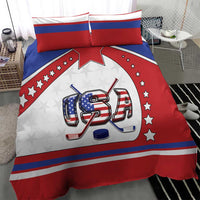 USA Ice Hockey Bedding Set Stars And Stripes