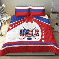 USA Ice Hockey Bedding Set Stars And Stripes