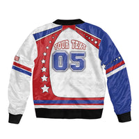 Custom USA Ice Hockey Bomber Jacket Stars And Stripes