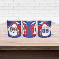 Custom USA Ice Hockey Ceramic Mug Stars And Stripes