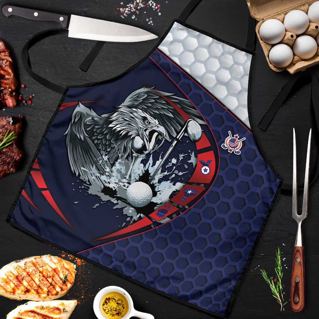 USA Golf Apron Powerful Eagle