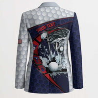 Personalized USA Golf Blazer Powerful Eagle