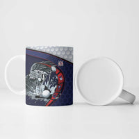 Personalized USA Golf Ceramic Mug Powerful Eagle