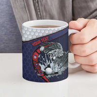 Personalized USA Golf Ceramic Mug Powerful Eagle