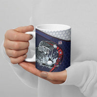 Personalized USA Golf Ceramic Mug Powerful Eagle