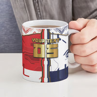 Custom Panama Football Ceramic Mug Cybernetic Mech Warrior Flag