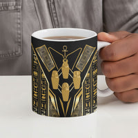 Egypt Canopic Jars Ceramic Mug Ancient Mythology Four Sons of Horus