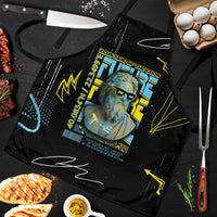 Ancient Greek Zeus Apron Futuristic Style - Wonder Print Shop