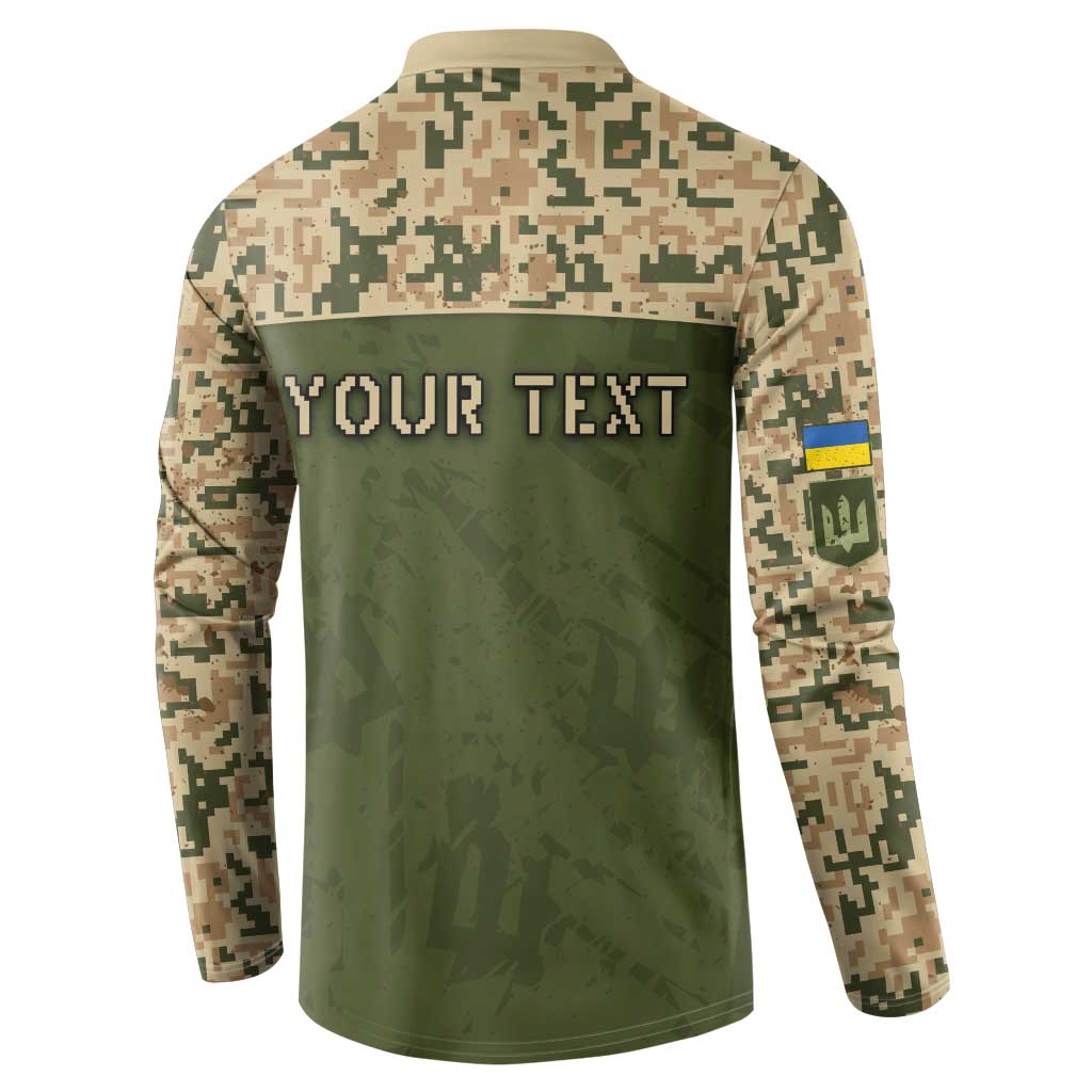 Personalized Ukraine Vyshyvanka Motif Button Sweatshirt Ukrainian Military Style - Wonder Print Shop