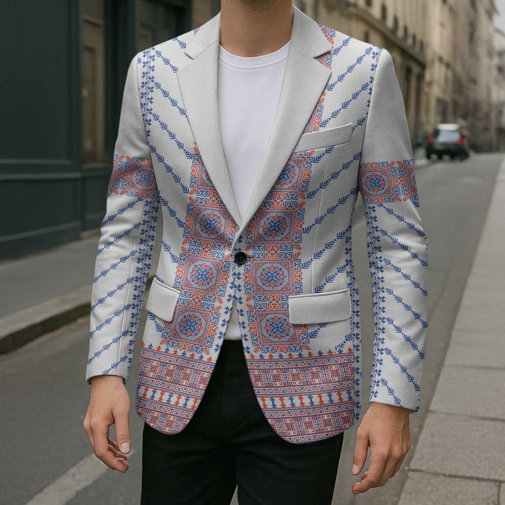 Traditional Romanian Costume Blazer National Folk Patterns - Wonder Print Shop