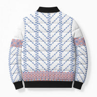 Traditional Romanian Costume Bomber Puffer Jacket National Folk Patterns - Wonder Print Shop