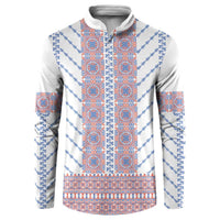 Traditional Romanian Costume Button Sweatshirt National Folk Patterns - Wonder Print Shop
